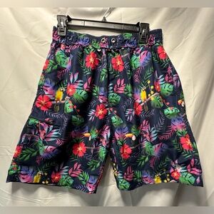 U.S. Polo Assn Men’s Swim Trunks Board Shorts “Tropical Bird & Jungle Print”